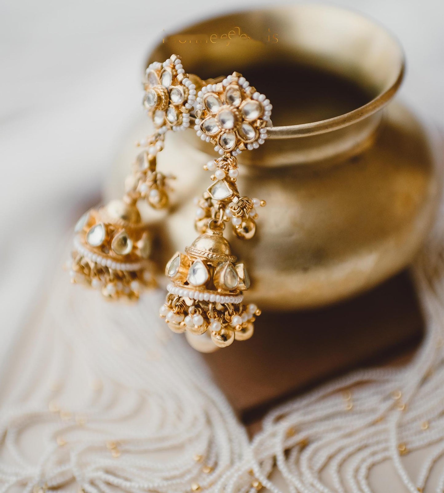 White Jaisalmeri Set