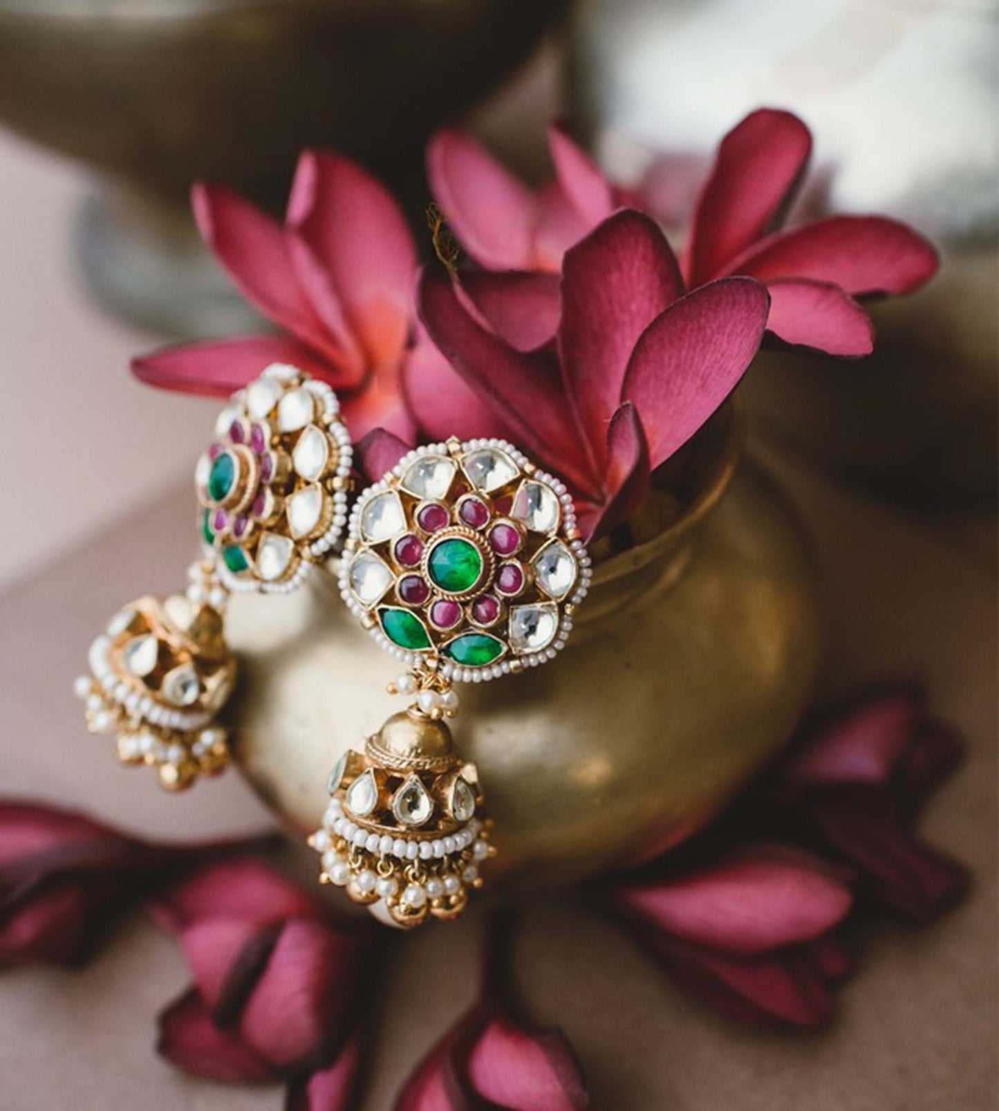 Flower Motif Earrings