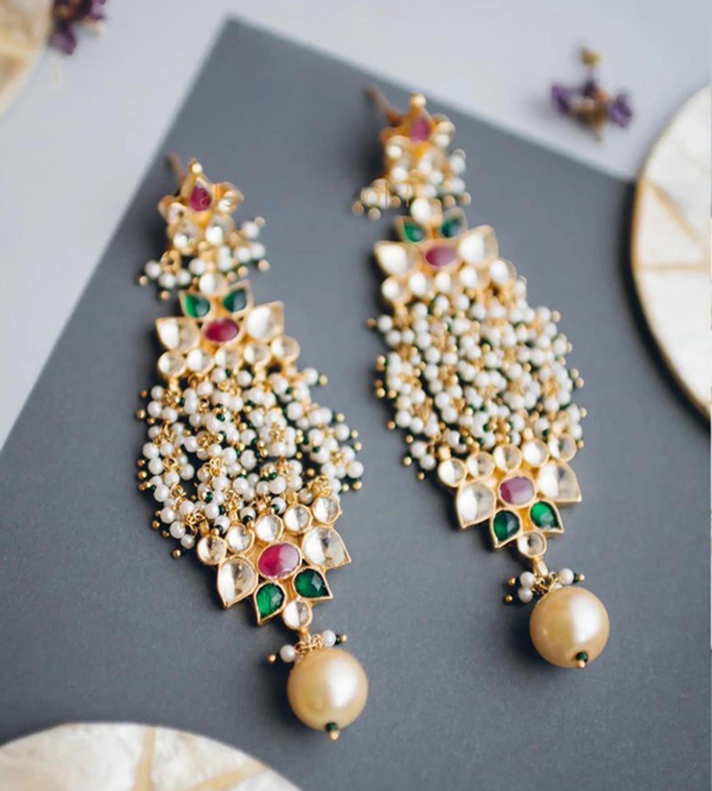 Pearl Danglers Earrings