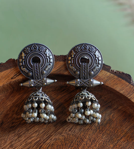 Circle Craved Earrings