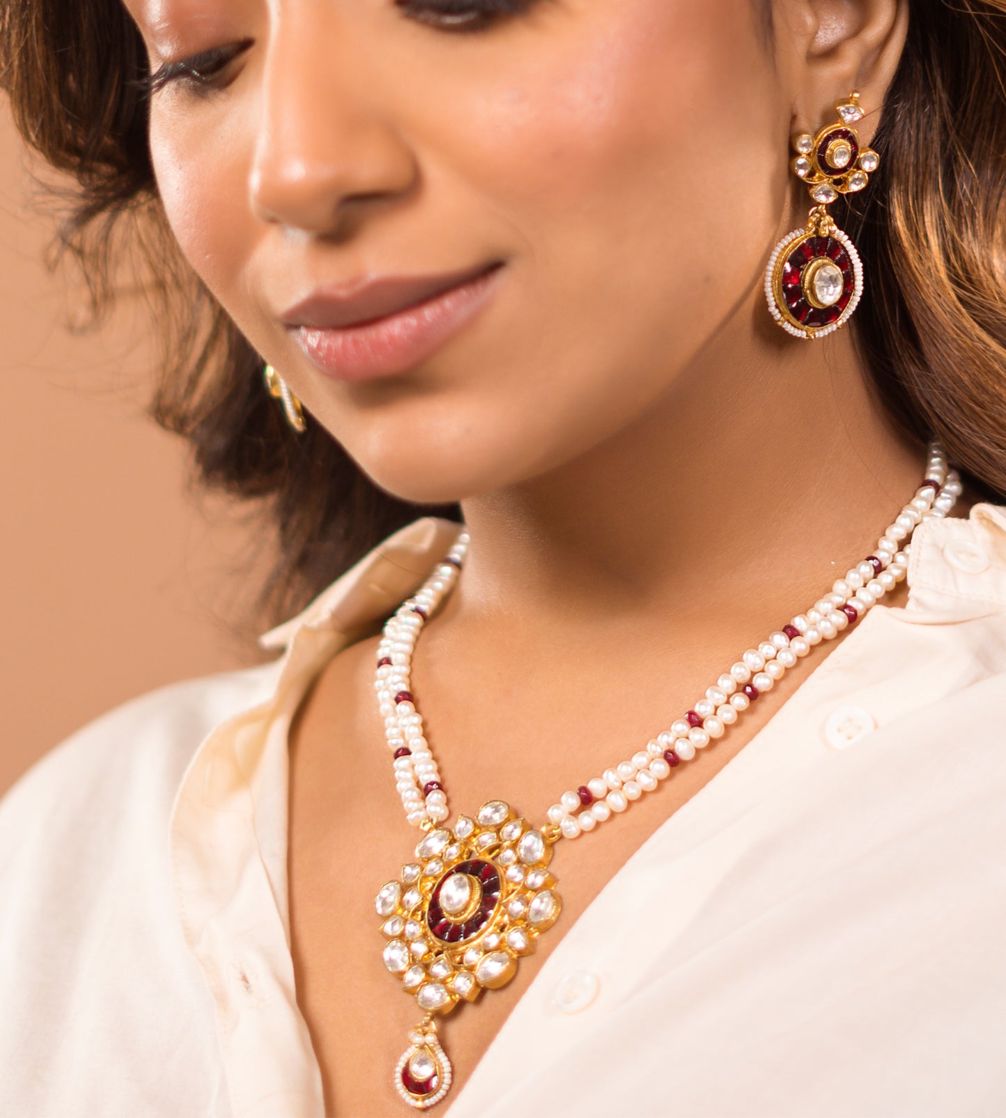 Ruby Jadau Necklace