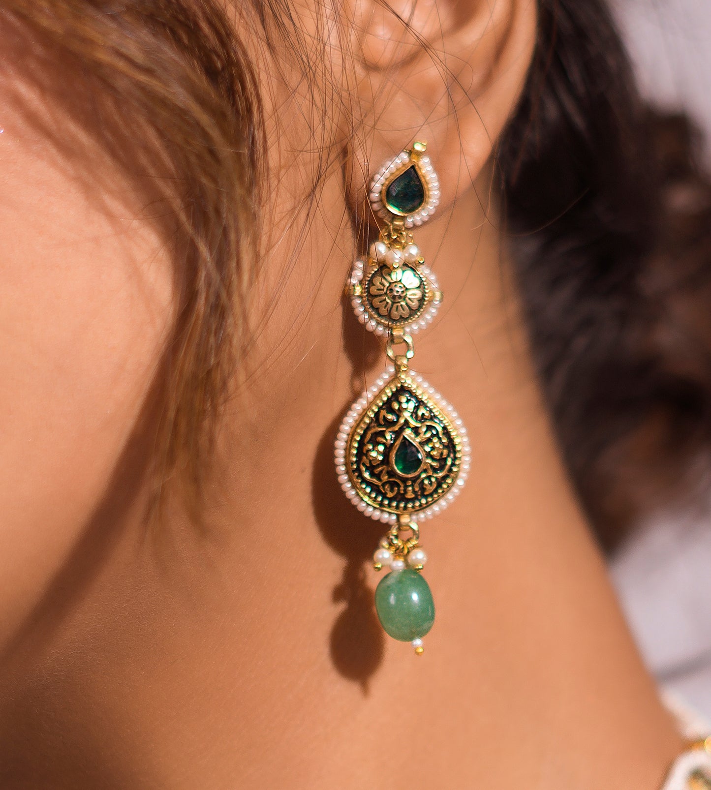 Vintage Green Necklace