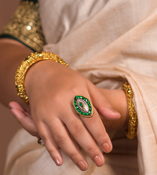 Green Leaf Ring