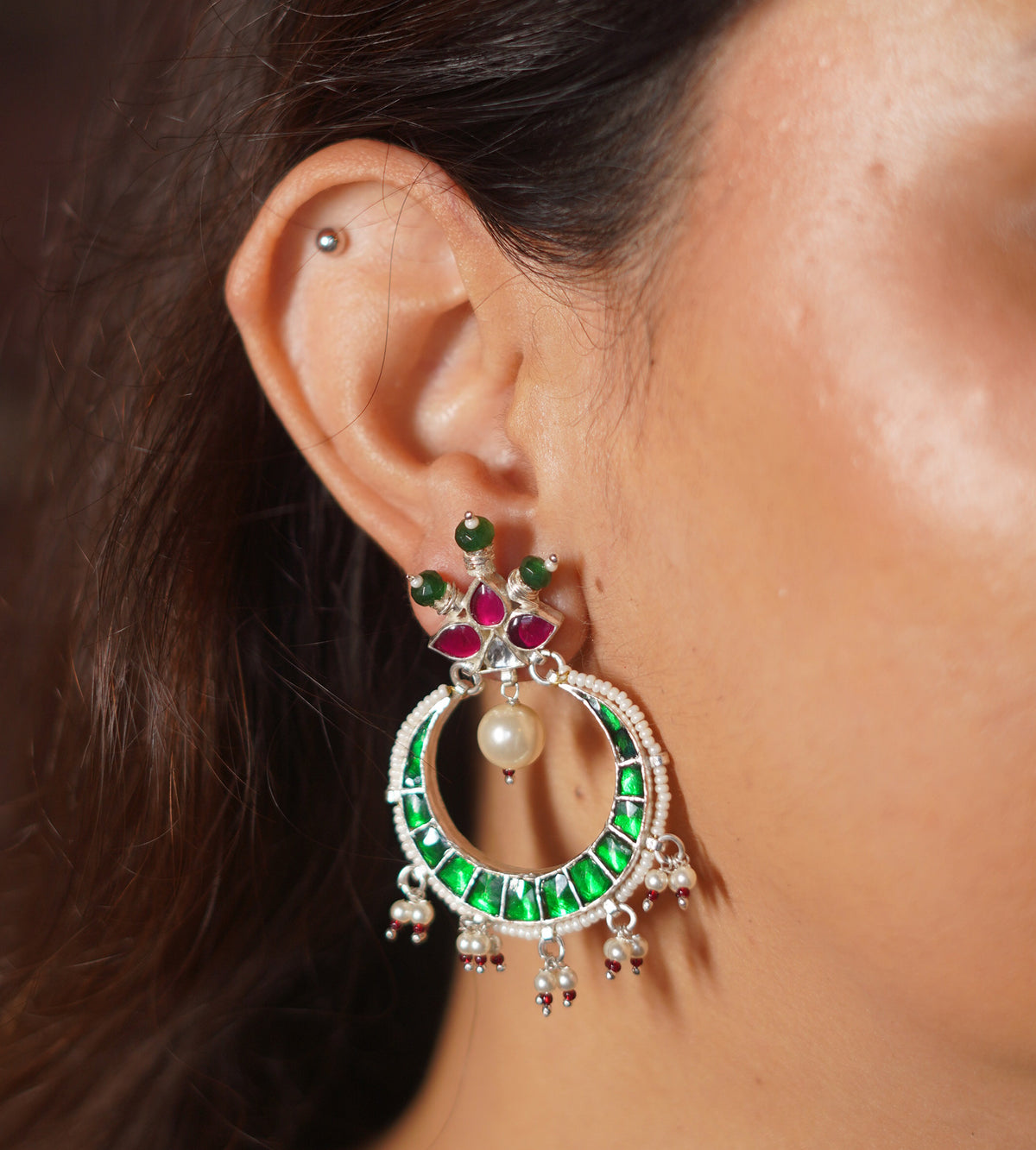 Rangrez Chandbali Earrings